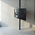 Suporte Giratório para TV Piso e Teto em Alumínio Preto – Sob Medida - Chapa Padrão - Para TV’s de 32” a 75” - Imagem 3