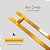 ESTOQUE - Puxador Duplo Ares - Verniz Dourado (Fundo Escovado) - 1,20m total x 1m entre furos - Largura Barra Chata 3,2cm - Alumínio (Não enferruja) - Imagem 1