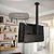 Suporte Giratório para TV – Fixação no Teto com Regulagem de Altura – Preto - Imagem 4