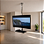 Suporte Giratório TV _ Fixação Teto _ Inox Polido _ Com Prateleira _ Altura Sob Medida _ Chapa Fixação TV Aço Preto _ Para TV’s de 32” a 55” - Imagem 8