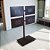 Suporte Pedestal para 4 TVs — Aço Carbono Preto (Regulagem de Altura) - Imagem 3
