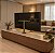 Suporte Giratório TV _ Fixação Móveis - Altura Sob Medida - Cor Avelã - Para TV’s de 32” a 55” - Imagem 1