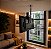 Suporte Giratório TV _ Fixação Teto _ Com regulagem de Altura - Prateleira - Aço Inox Polido ou Escovado - Para TV’s de 32” a 55” - Imagem 1