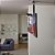 Suporte Giratório TV _ Fixação Teto _ Com regulagem de Altura - Prateleira - Aço Inox Polido ou Escovado - Para TV’s de 32” a 55” - Imagem 6