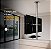 Suporte Giratório TV _ Fixação Teto _ Com regulagem de Altura e Prateleira _ Aço Inox Polido ou Escovado - Para TV’s de 32” a 55” - Imagem 5