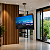 Suporte Giratório TV _ Fixação Teto _ Com regulagem de Altura e Prateleira _ Aço Inox Polido ou Escovado - Para TV’s de 32” a 55” - Imagem 8