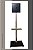 ESTOQUE - Suporte Pedestal para TV’s de 32” a 55” Aço Inox Brilhante Com Prateleira - Imagem 5