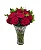 414 - Jarro de 12 rosas artificiais - Imagem 1