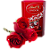 264 - 3 rosas e chocolate lindt - Imagem 1