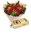 122 - Buquê Love 12 rosas e Ferrero - Imagem 1