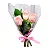 132 - Arranjo de 3 rosas rosadas - Imagem 1