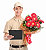 145 - Buquê de 6 rosas rosadas - Imagem 2