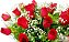 105 - Buquê 12 rosas  e chocolate Lindt - Imagem 3