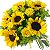 027 - Buquê de 8 rosas e 8 girassóis - Imagem 1