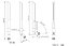 Antena 5GNR articulada, conector SMA(M) - AN5GNR-ART-SMAM-JS - Imagem 2