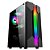 GABINETE GAMER K-MEX CG-01A9 BIFROST 6 LED RGB PRETO - CG01A9RH0010B0X - Imagem 1