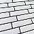 Pastilha Adesiva Resinada Bricks White - Imagem 4