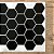 Pastilha Adesiva Resinada LARGE HEX BLACK - Imagem 1