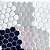 KIT - Pastilha Adesiva Resinada HEX GRAY - Rejunte BRANCO - KIT 10 Placas - Imagem 2