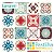 Azulejo Adesivo Vintage Porto Kit 18 peças - 20 X 20 CM - Imagem 1