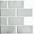 Azulejo Metrô Gray - Rejunte Branco - 1 Placa - Imagem 1