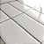 Azulejo Metrô Linea White - Rejunte Cinza Escuro - 1 Placa - Imagem 2