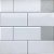 Azulejo Metrô White - Rejunte Cinza Médio - 1 Placa - Imagem 1