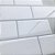 Azulejo Metrô White - Rejunte Cinza Médio - 1 Placa - Imagem 2