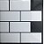 Azulejo Metrô White - Rejunte Preto - 1 Placa - Imagem 1