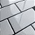 Azulejo Metrô White - Rejunte Preto - 1 Placa - Imagem 2