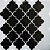 Pastilha Adesiva Resinada Bali Black - Rejunte Branco - 1 Placa - Imagem 1