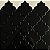 Pastilha Adesiva Resinada Bali Black - Rejunte Preto - 1 Placa - Imagem 1