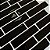 Pastilha Adesiva Resinada Bricks Black - Rejunte Branco - 1 Placa - Imagem 2