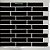 Pastilha Adesiva Resinada Bricks Black - Rejunte Branco - 1 Placa - Imagem 1