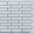 Pastilha Adesiva Resinada Bricks White - Rejunte Cinza Médio - 1 Placa - Imagem 1