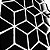 Pastilha Adesiva Resinada Cube Black - Rejunte Branco - 1 Placa - Imagem 2