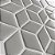 Pastilha Adesiva Resinada Cube Gray - Rejunte Branco - 1 Placa - Imagem 2