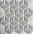 Pastilha Adesiva Resinada Cube Gray - Rejunte Branco - 1 Placa - Imagem 1