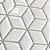 Pastilha Adesiva Resinada Cube White - Rejunte Cinza Médio - 1 Placa - Imagem 2