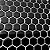 Pastilha Adesiva Resinada Hex Black - Rejunte Branco - 1 Placa - Imagem 2