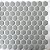 Pastilha Adesiva Resinada Hex Gray - Rejunte Branco - 1 Placa - Imagem 1
