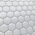Pastilha Adesiva Resinada Hex White - Rejunte Cinza Médio - 1 Placa - Imagem 1