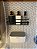 Pastilha Adesiva Resinada Hex White - Rejunte Preto - 1 Placa - Imagem 2