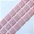Pastilha Adesiva Resinada Ladrilho Faixa Rosa Millennial - Rejunte Branco - 1 Faixa - Imagem 1