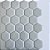 Pastilha Adesiva Resinada Large Hex Gray - Rejunte Cinza Médio - 1 Placa - Imagem 1
