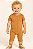 Macacão Curto Sem Zíper e Sem Botões - Caramelo - Imagem 1