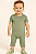 Macacão Curto Sem Zíper e Sem Botões - Verde - Imagem 1