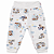 Calça 100% Algodão Egípcio Branco - Urso - Imagem 1