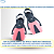 Nadadeira Infantil Speedo Scuba Jr. Fin Rosa / Verde - Imagem 6