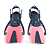 Nadadeira Infantil Speedo Scuba Jr. Fin Rosa / Verde - Imagem 2